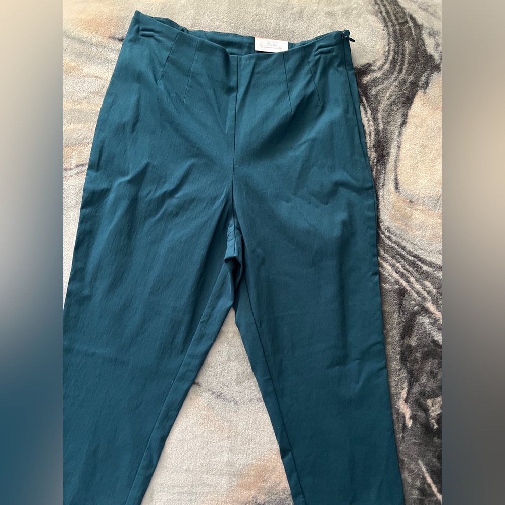 Nwt teal cropped dress pants